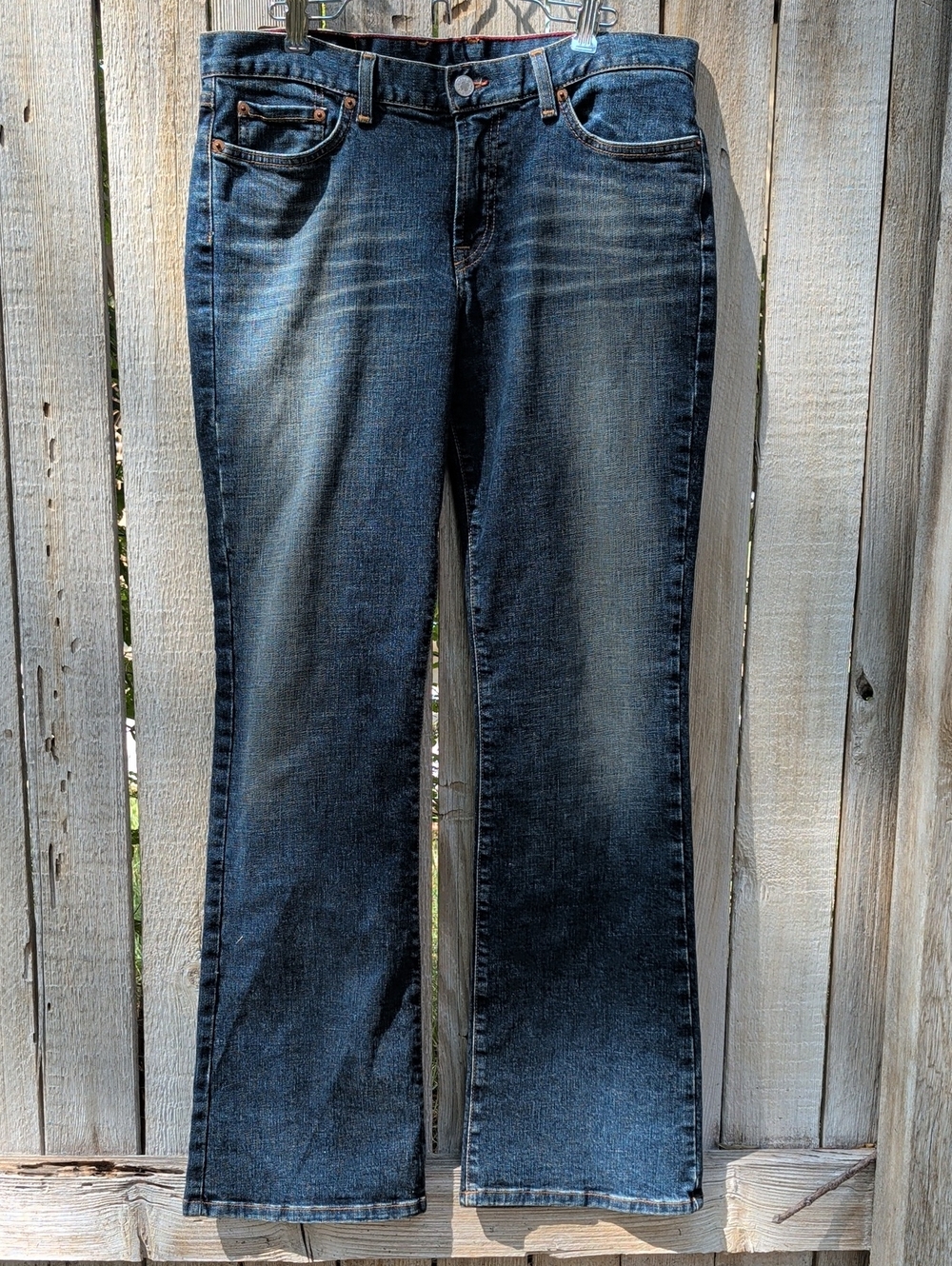 Lucky Jeans Dungarees Brand Dark Blue Denim Jeans 29A Peanut Pant Lower Rise